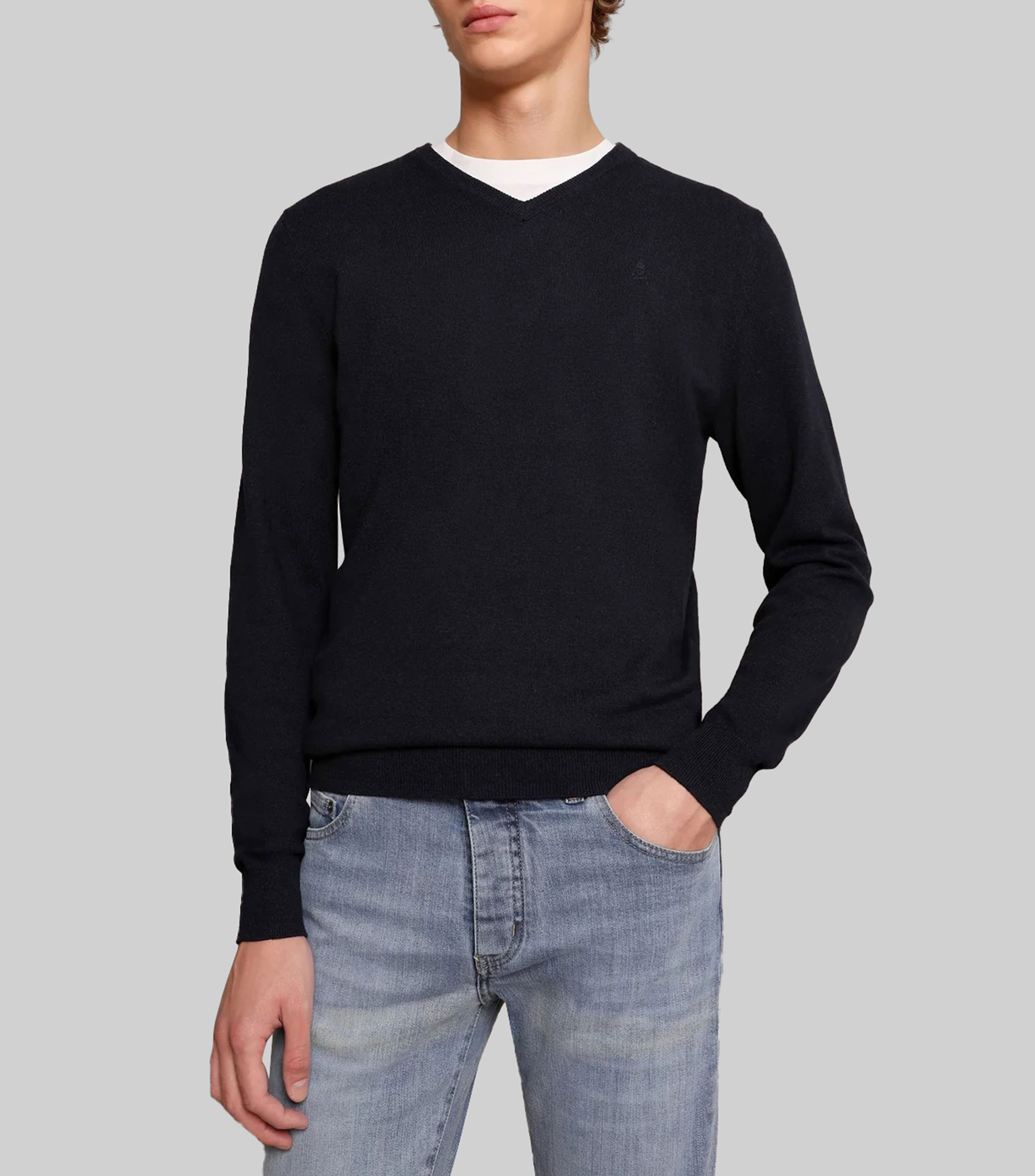 Suéter cuello 'V' Hombre